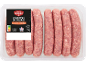 8 saucisses de Toulouse au piment d'Espelette, 1 kg, sans colorants, boyau naturel.