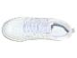 Baskets blanches pour hommes, vue de dessus