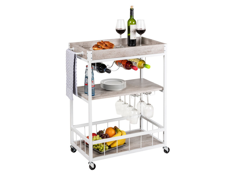 Aller en mode plein écran : Wenko Chariot de cuisine, 40 x 89 x 89,5 cm - Image 11