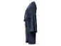Robe portefeuille bleu marine à manches longues.