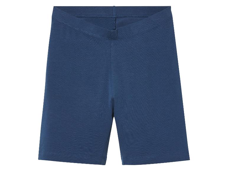 Shorts en jersey bleu marine.