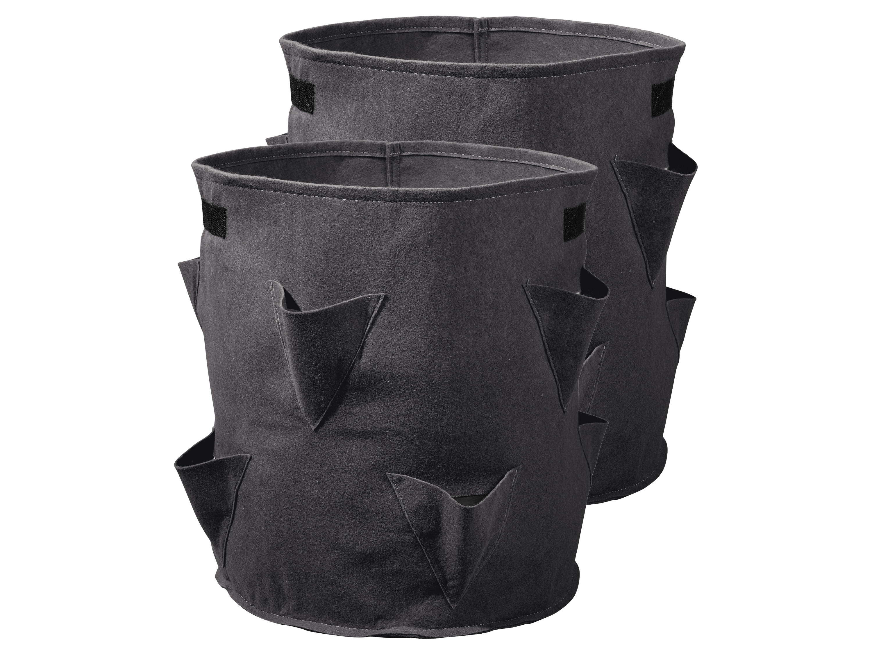 PARKSIDE® Lot de 2 sacs de plantation (Sac de plantation de fraises noir)