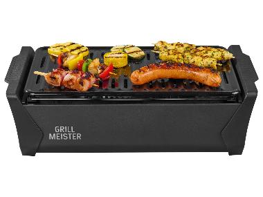 GRILLMEISTER Barbecue au charbon de bois avec ventilation active « KANSAS », à fonctionnement sans fil.
