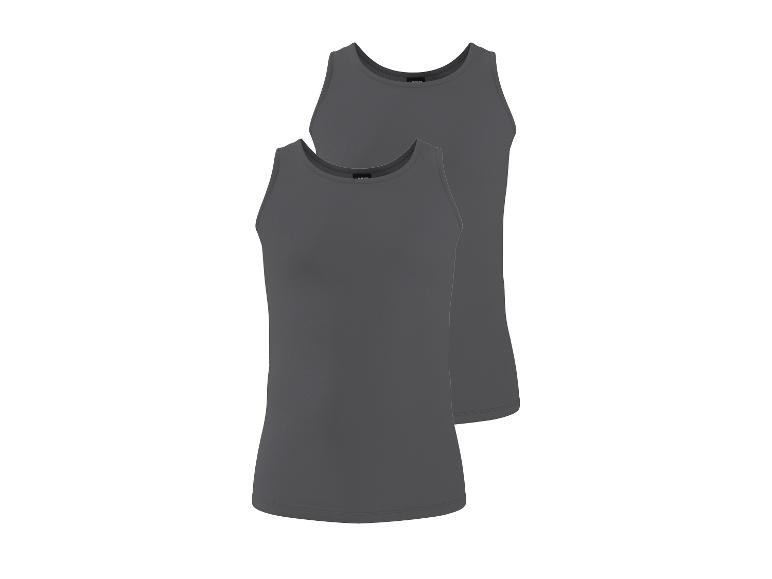 Lot de deux débardeurs gris foncé pour hommes