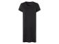 Robe t-shirt noire, vêtement décontracté.