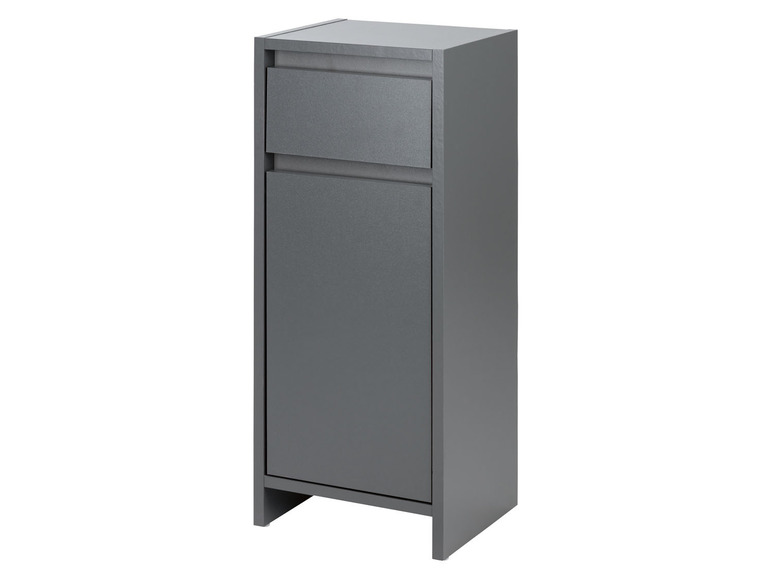 Aller en mode plein écran : LIVARNO home Armoire latérale de salle de bains Oslo, 32 x 80 x 28 cm, anthracite - Image 1