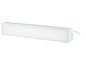 Lampe LED rectangulaire blanche de style moderne.