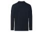 Polo à manches longues bleu foncé, vue de dos