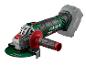 Une meuleuse d'angle Parkside X20V Team verte avec un disque.
