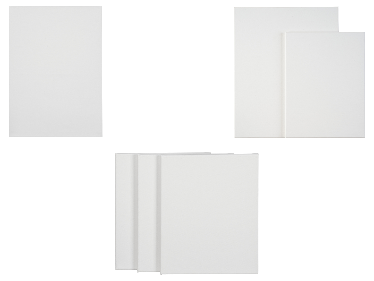 CRELANDO® Sets de toiles à peindre de différentes tailles.