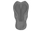 Coussin de selle de vélo avec rembourrage supplémentaire