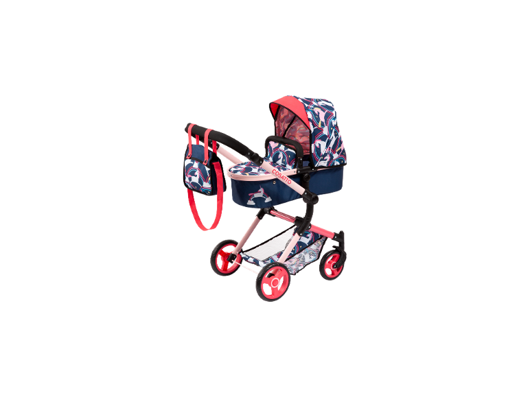 Poussette combinée pour poupées Neo Vario Unicorn Cosatto avec motif licorne et sac