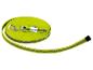 Laisse rétractable jaune Zoofari avec bandes réfléchissantes.