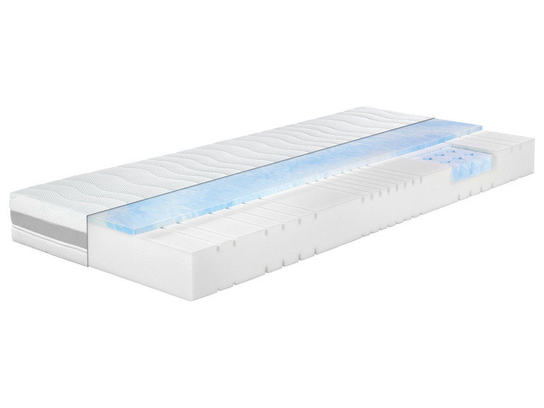 Aller en mode plein écran : LIVARNO home Matelas réversible en mousse confort, 7 zones, H2/H3, 140 x 200 cm - Image 1