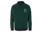 Sweat-shirt vert à fermeture éclair avec le logo 'Lazy Day'.