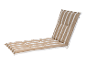 Coussin de chaise longue rayé.