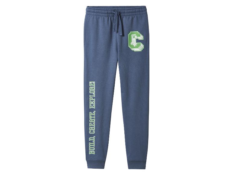 Jogging Minecraft pour enfant, bleu marine.