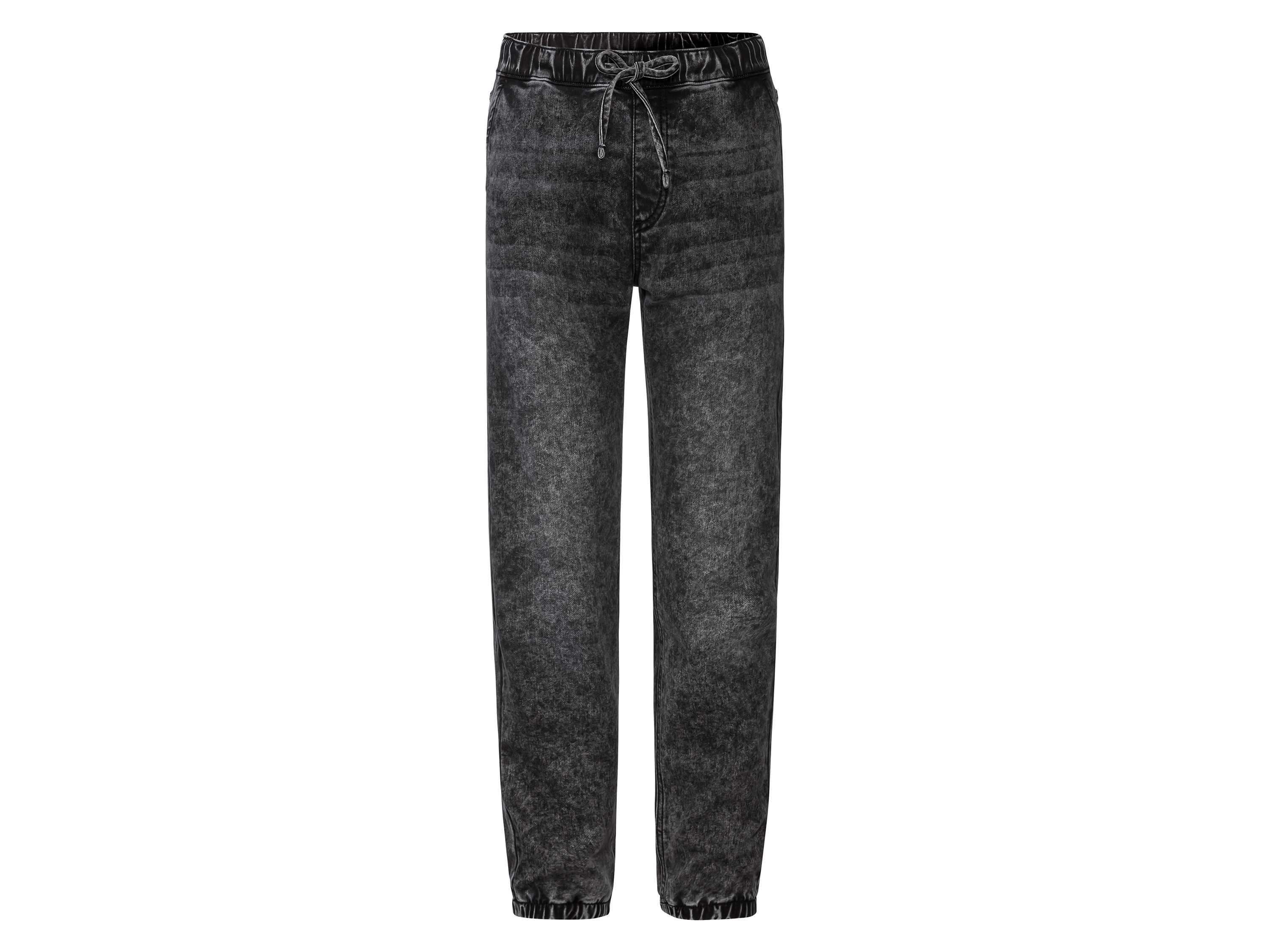 esmara® Pantalon molletonné denim femme (noir, 40)