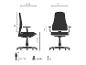 Dimensions d'une chaise de bureau avec hauteur réglable et charge maximale de 80 kg.