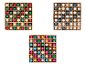 Boules de Noël LIVARNO home, 49 pièces, en trois assortiments de couleurs différents.