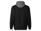 Sweat-shirt à capuche bicolore noir pour homme.