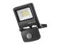 Projecteur LED noir avec détecteur de mouvement