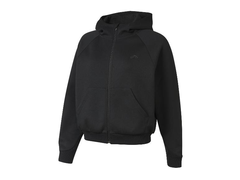 Un sweat à capuche noir à fermeture éclair de la marque Puma.