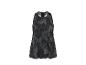 Débardeur de sport femme avec imprimé camouflage gris et noir.