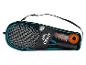 Raquettes de badminton Crivit, volants et balles dans un sac.