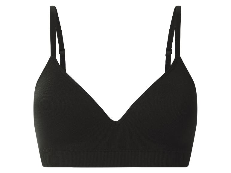 Soutien-gorge noir côtelé