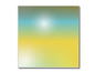 Image abstraite avec des couleurs bleues, vertes et jaunes.