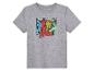 Un t-shirt gris avec un imprimé Avengers.