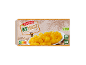 Emballage de mangue bio surgelée en dés, avec étiquettes Nutri-Score A et certification AB.