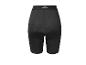 Short de cyclisme noir avec rembourrage, vue arrière.