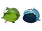 Tentes enfant Crivit : grenouille et requin.