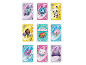 Neuf cartes Uno Junior colorées avec les personnages de Gabby's Dollhouse.