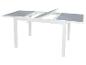 Table extensible blanche avec plateau gris