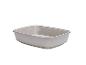 Bac à litière rectangulaire gris clair pour chat