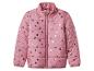 Doudoune rose avec imprimé floral doré pour fille