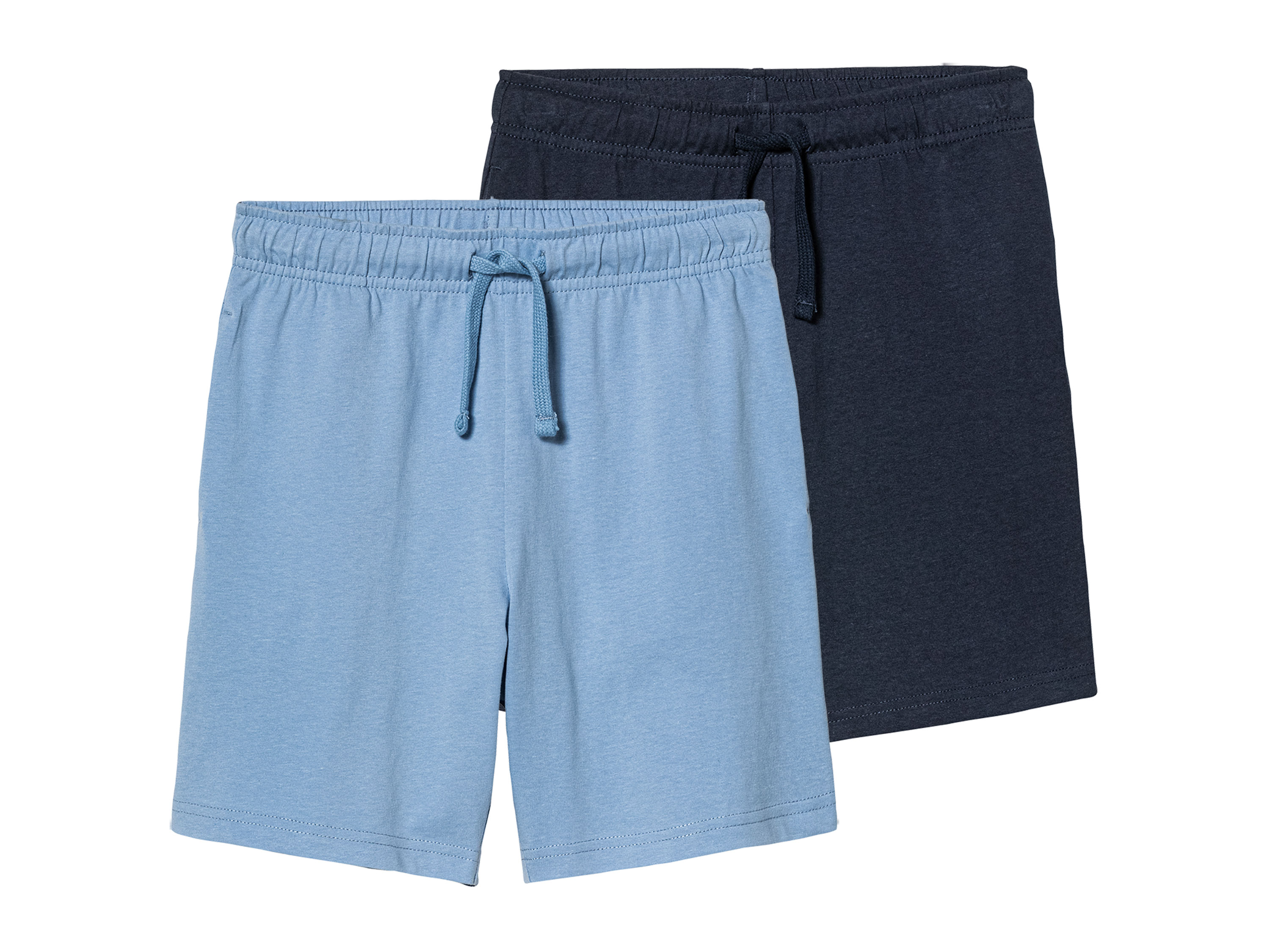 pepperts!® Lot de 2 shorts molletonnés enfant (bleu marine/bleu clair)