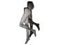 Deux paires de collants : un noir et un pailleté.