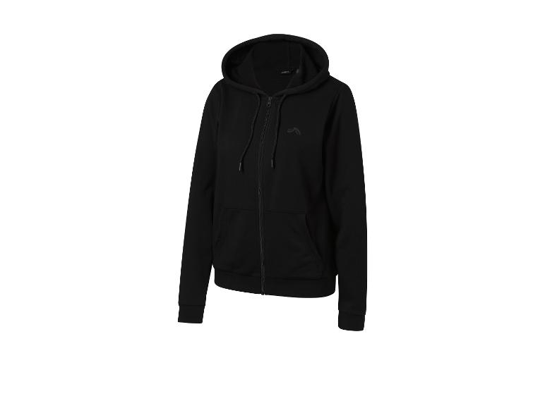 Sweat-shirt à capuche zippé Craft noir.