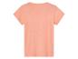 T-shirt rose clair à manches courtes, vue arrière.