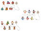 Stickers gel de Noël à LED LIVARNO home en trois designs festifs avec compartiment à piles