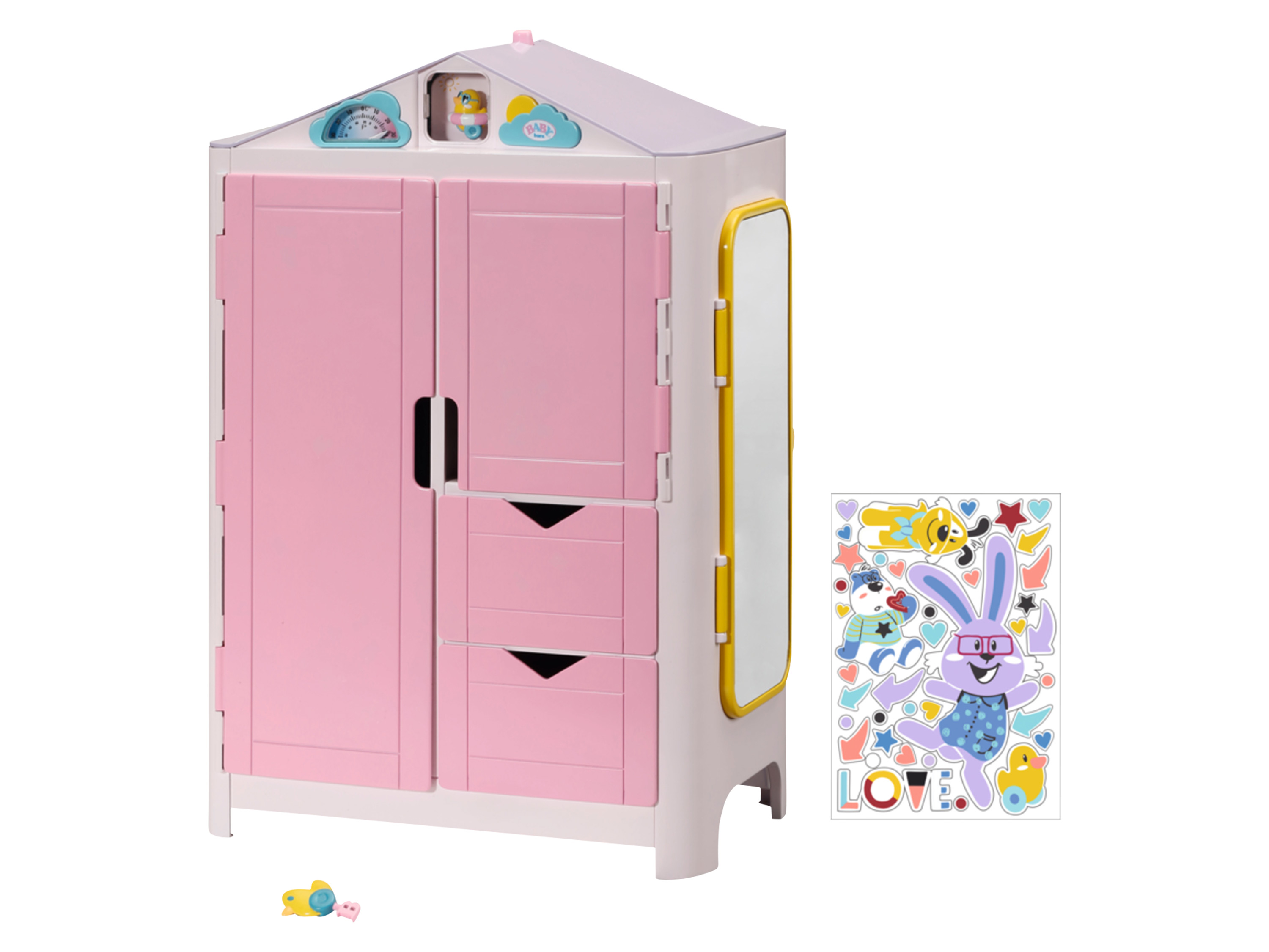 Baby Born Armoire de poupées, avec canard météo et thermomètre