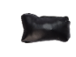Oreiller de voyage rectangulaire noir avec fermeture éclair