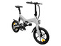 Un vélo électrique Sachs gris avec une roue avant et une roue arrière.