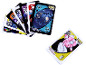Deux jeux de cartes Transformers, l'un éventail et l'autre séparé.