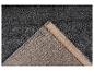 Tapis anthracite à poils courts, avec le dessous visible