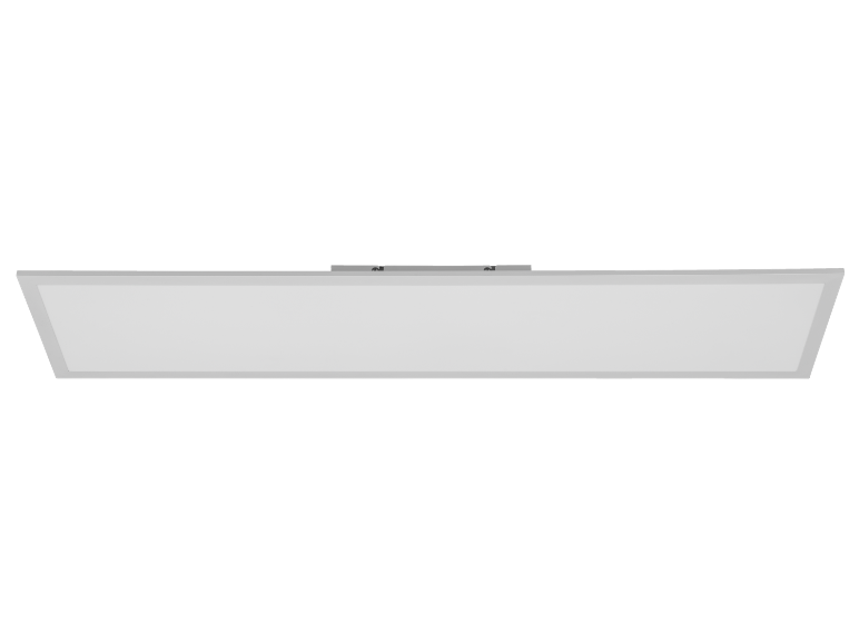 Plafonnier rectangulaire blanc au design épuré.